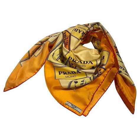 prada bandana|prada twill scarf.